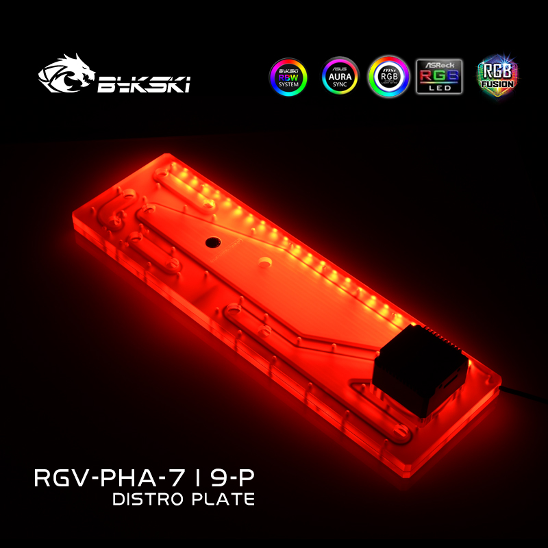 Distro Plate Ddc Pump Combo - BYKSKI RGV-PHA-719-P Akrilik Tank, PHANTEKS 719LTG