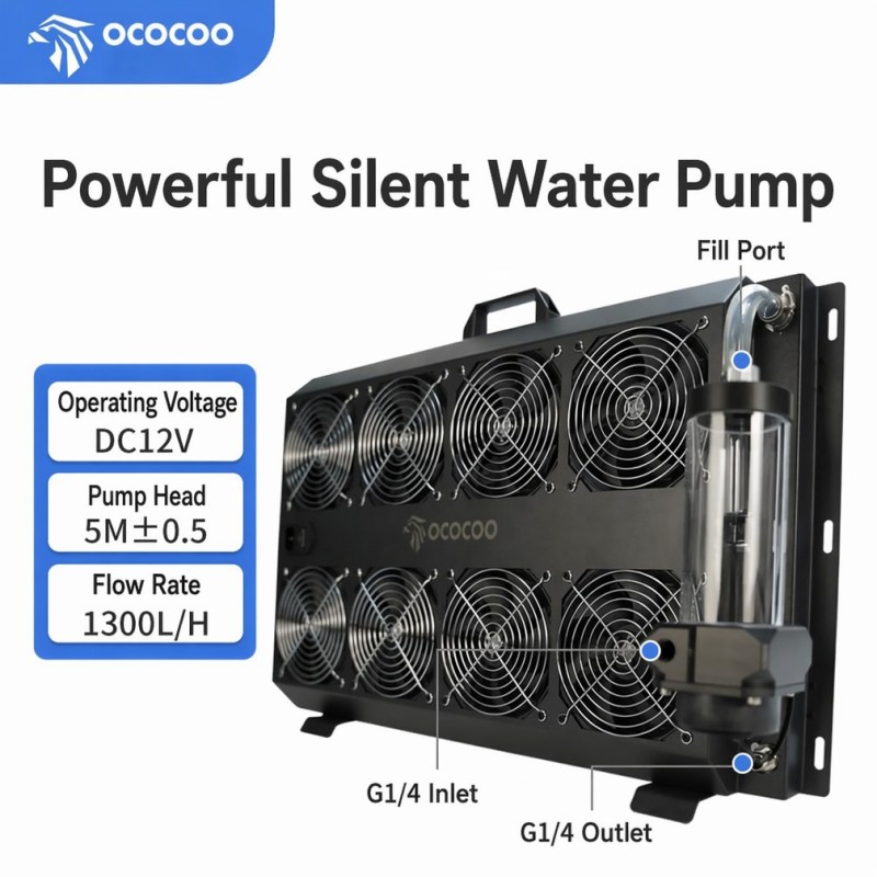 OCOCOO Entegre Harici Su Soğut - External Radiator Water Cooling Kit incelemesi ve fiyatı