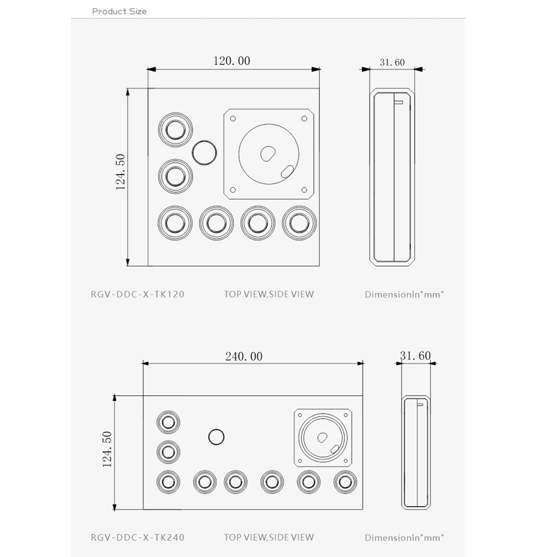 Bykski RGV-DDC-X-TK120/240 / A - Distro Plate Ddc Pump Combo incelemesi ve fiyatı
